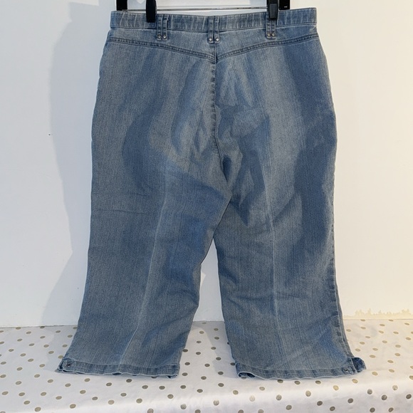 Pappagallo Denim Jean Capri Jeans Pants Sz 12 - Picture 2 of 3